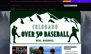 Coloradoover50baseball.org thumbnail