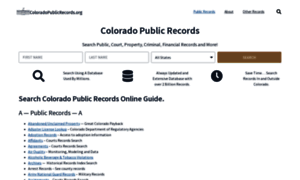 Coloradopublicrecords.org thumbnail