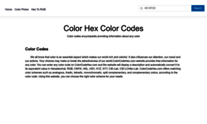 Colorcodehex.com thumbnail