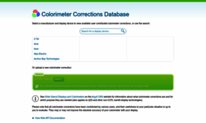 Colorimetercorrections.displaycal.net thumbnail