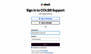 Colsis-support.slack.com thumbnail