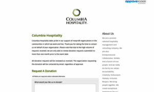 Columbiahospitality.requestitem.com thumbnail