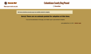 Columbianacountydogpound.rescueme.org thumbnail