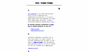 Comm-comm.datproject.org thumbnail
