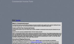 Commercialinvoiceform.org thumbnail