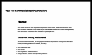 Commercialroofinstallers.com thumbnail