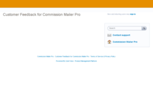 Commissionmailerpro.uservoice.com thumbnail