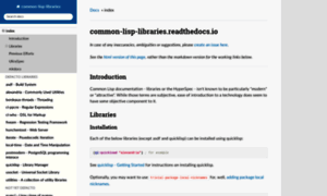 Common-lisp-libraries.readthedocs.io thumbnail