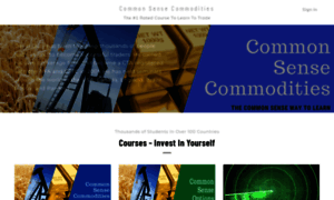 Common-sense-commodities.thinkific.com thumbnail