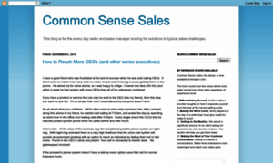 Common-sense-sales.blogspot.com thumbnail
