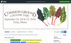 Commongroundcountryfair2016.sched.org thumbnail