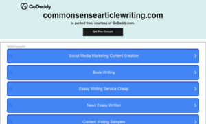 Commonsensearticlewriting.com thumbnail