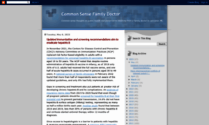 Commonsensemd.blogspot.com thumbnail