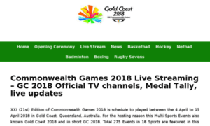 Commonwealthgames2018.live thumbnail