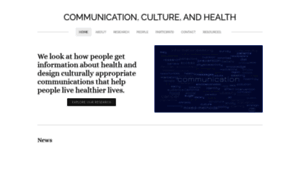 Communicationculturehealth.org thumbnail