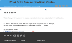 Communicationscentre-bnaibrithcanada.nationbuilder.com thumbnail