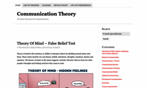 Communicationtheory.org thumbnail