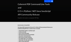 Community.coherentpdf.com thumbnail