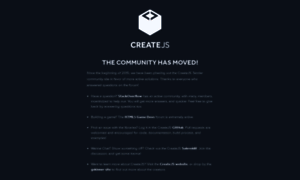 Community.createjs.com thumbnail