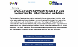 Community.datacookbook.com thumbnail