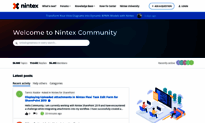 Community.nintex.com thumbnail