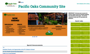 Community.pacificoaks.edu thumbnail