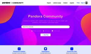 Community.pandora.com thumbnail