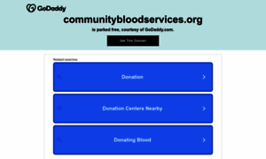 Communitybloodservices.org thumbnail