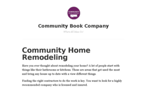 Communitybookcompany.com thumbnail