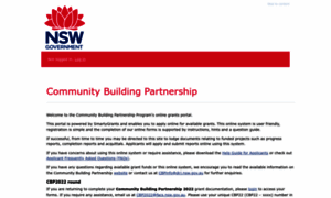 Communitybuildingpartnership.smartygrants.com.au thumbnail