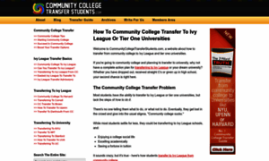 Communitycollegetransferstudents.com thumbnail