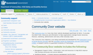 Communitydoor.qld.gov.au thumbnail