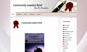 Communityleadersbrief.org thumbnail