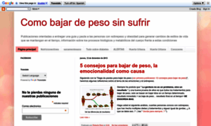 Comobajardepesosinsufrir.blogspot.com thumbnail