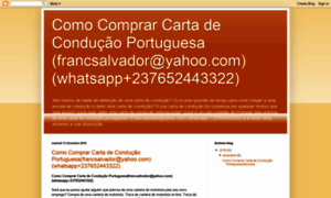 Comocomprarcartadeconducaoportuguesa.blogspot.com thumbnail