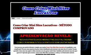 Comocriarminisiteslucrativos.blogspot.com.br thumbnail