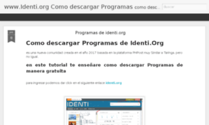Comodescargardeidentiorg.blogspot.com thumbnail