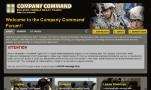 Companycommand.army.mil thumbnail