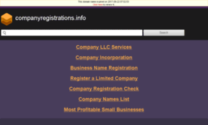 Companyregistrations.info thumbnail