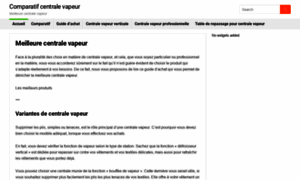 Comparatifcentralevapeur.com thumbnail