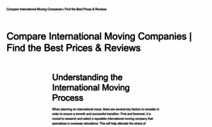 Compare-international-movers.com thumbnail