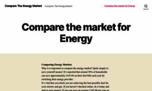 Comparetheenergymarket.com thumbnail