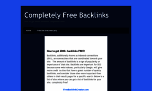 Completely-free-backlinks.blogspot.com thumbnail