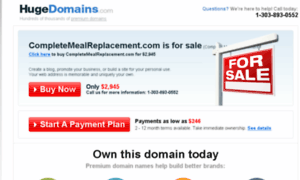 Completemealreplacement.com thumbnail