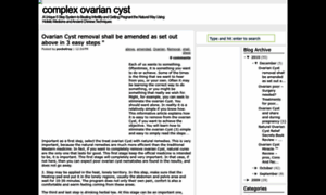 Complexovariancystpain.blogspot.com thumbnail