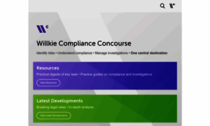 Complianceconcourse.willkie.com thumbnail