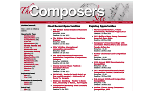 Composerssite.com thumbnail