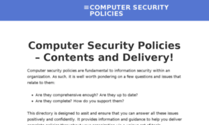 Computer-security-policies.com thumbnail