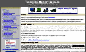 Computermemoryupgrade.net thumbnail