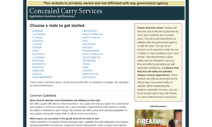 Concealedcarryservices.org thumbnail